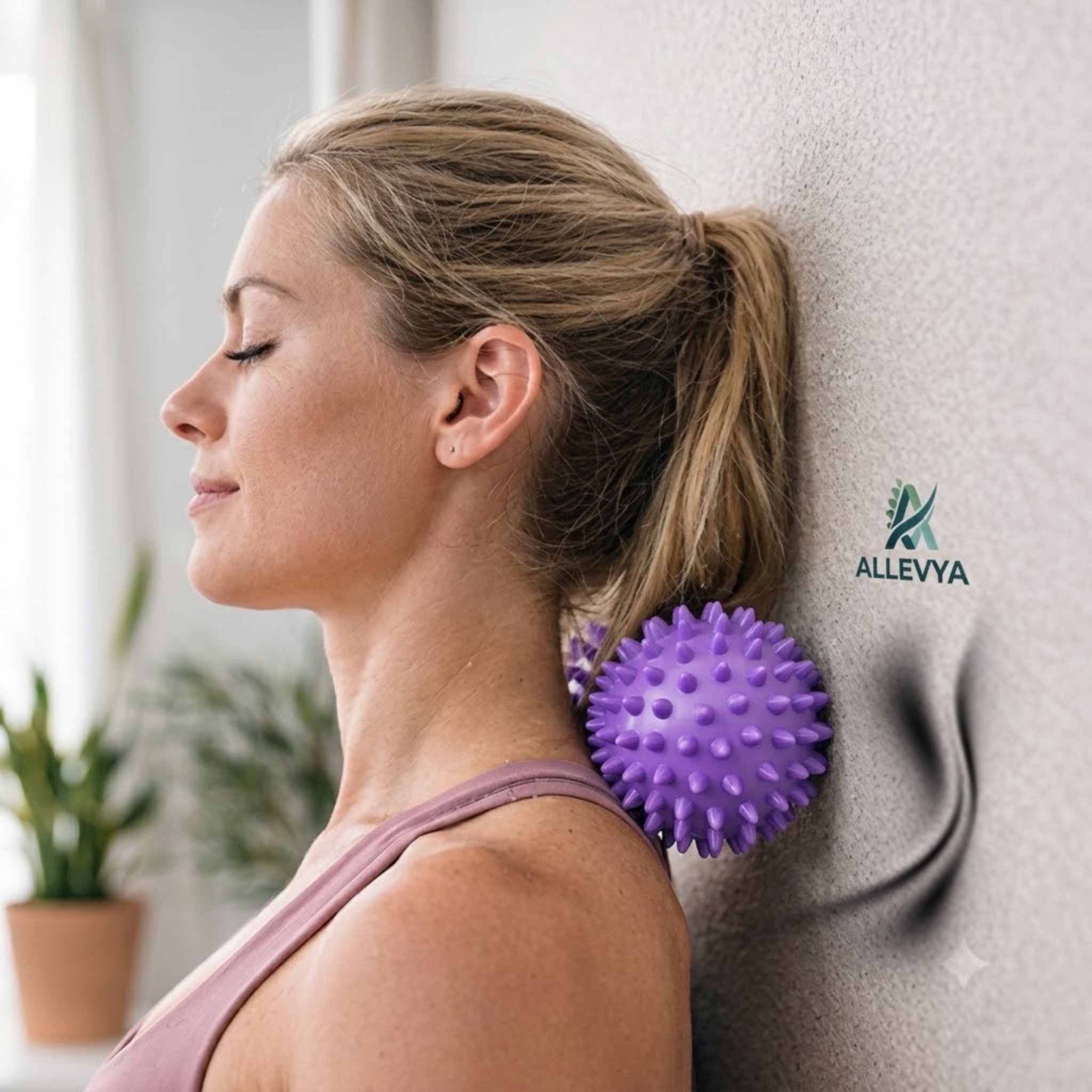 Professional Physio Massage Roller with Spiky Trigger Point Texturing – One Size (Black, Blue or Purple)
