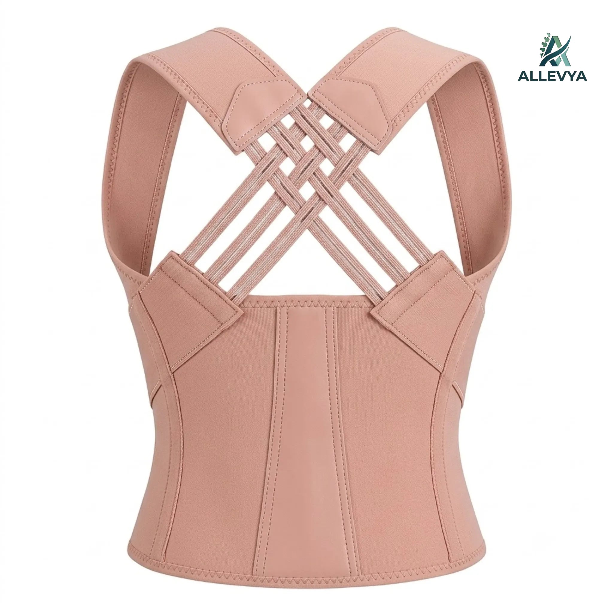 Adjustable Posture Corrector Belt for Men and Women Back Support Brace Black or Pink Sizes S to XXXL