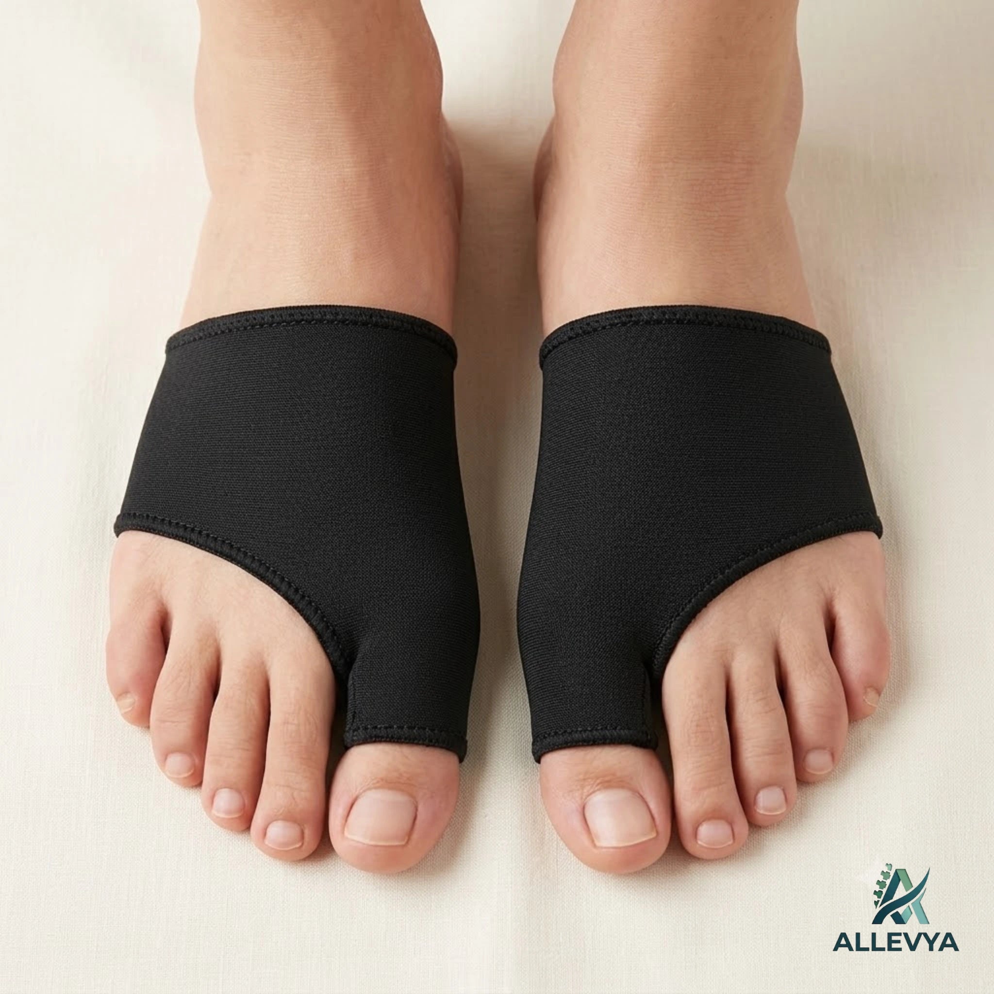 Bunion Correctors and Toe Separators Orthopaedic Foot Support for Hallux Valgus and Bunion Pain Relief – One Size (Black, Grey or Nude)